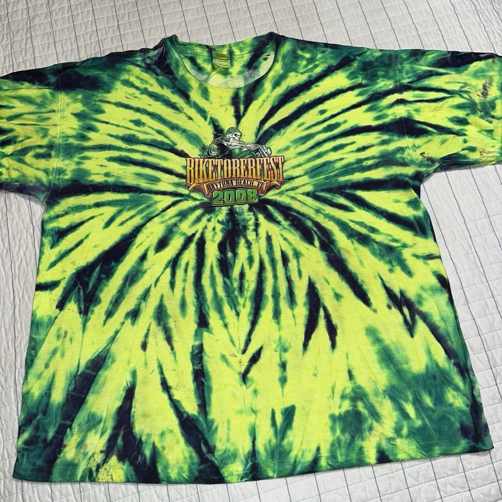 Daytona‎ Biketoberfest '09 SS Tie-dye T Shirt  XL